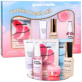 grace & stella Weekend Reset Edit Skin Care Gift Set front view