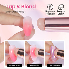 Gradient brush from the beetles Gel Polish Blooming Gel Nail Art Brushes Set