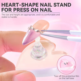 Gradient finish of the ESUOHYM nail display stand under light