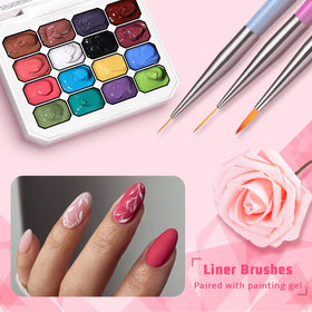 Gradient nail art created with Karroy gel polish