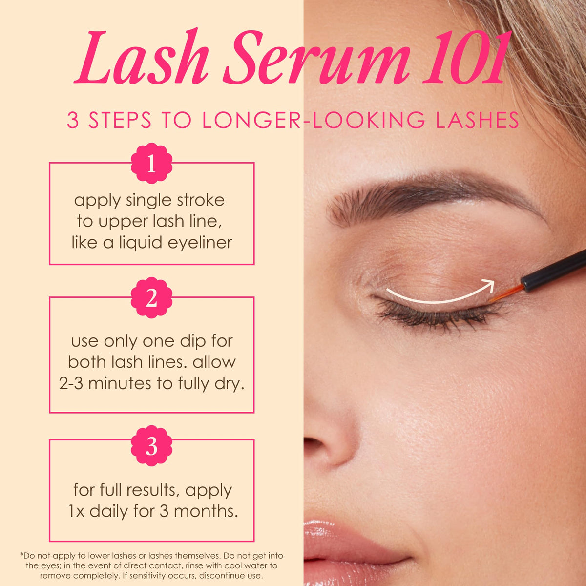 Grande Cosmetics 2-Step Lash System Set with ingredients list