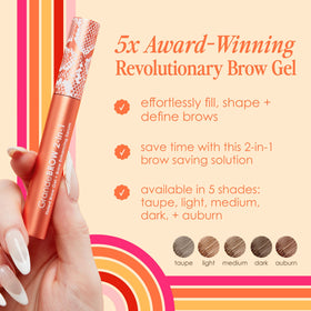 Grande Cosmetics GrandeBROW 2-in-1 Tinted Brow Gel & Serum in Light, packaging