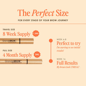 Grande Cosmetics GrandeBROW Brow support Serum 3mL with natural brows