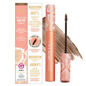 Grande Cosmetics GrandeBROW tinted brow gel and serum front view