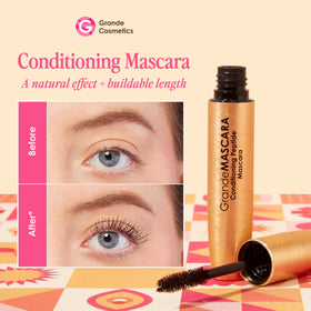 Grande Cosmetics GrandeMASCARA Conditioning Peptide Mascara, side view showing packaging