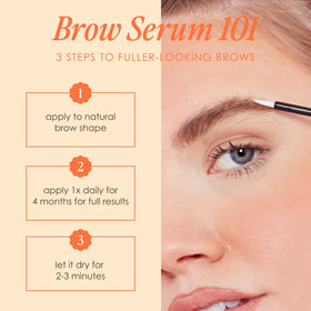 GrandeBROW Brow support Serum in a beauty routine setting