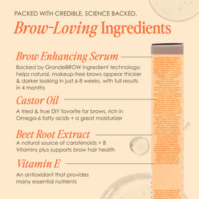 GrandeBROW tinted brow gel in hand with natural background
