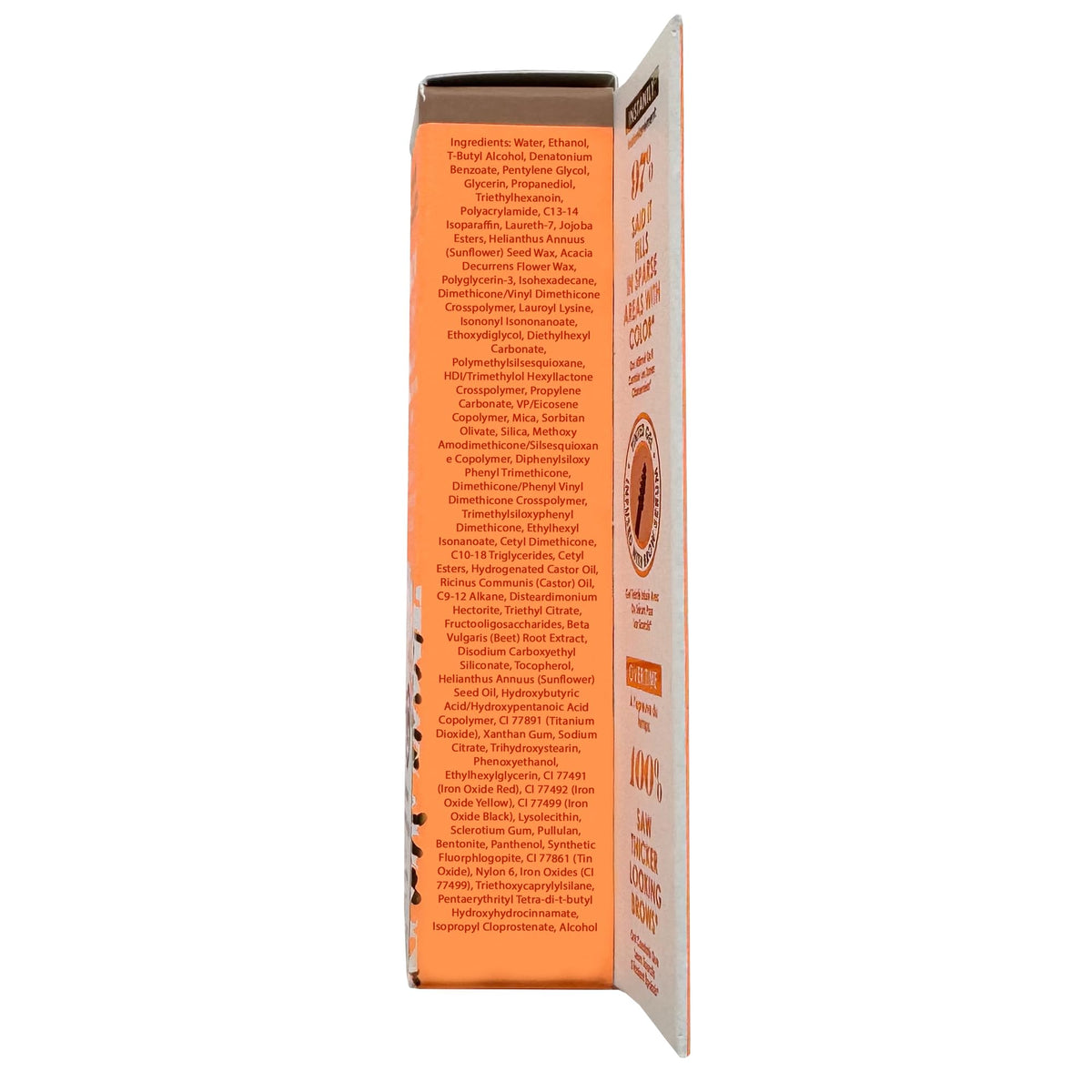 GrandeBROW tinted brow gel with ingredients list