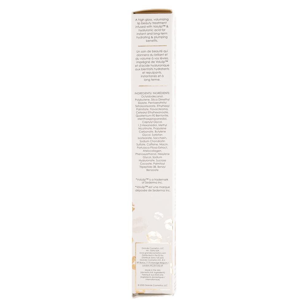 GrandeLIPS Hydrating Lip Plumper Gloss clear top view