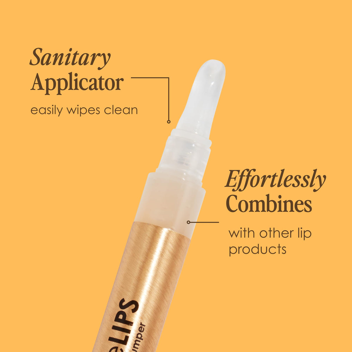GrandeLIPS Hydrating Lip Plumper Gloss clear with other lip products