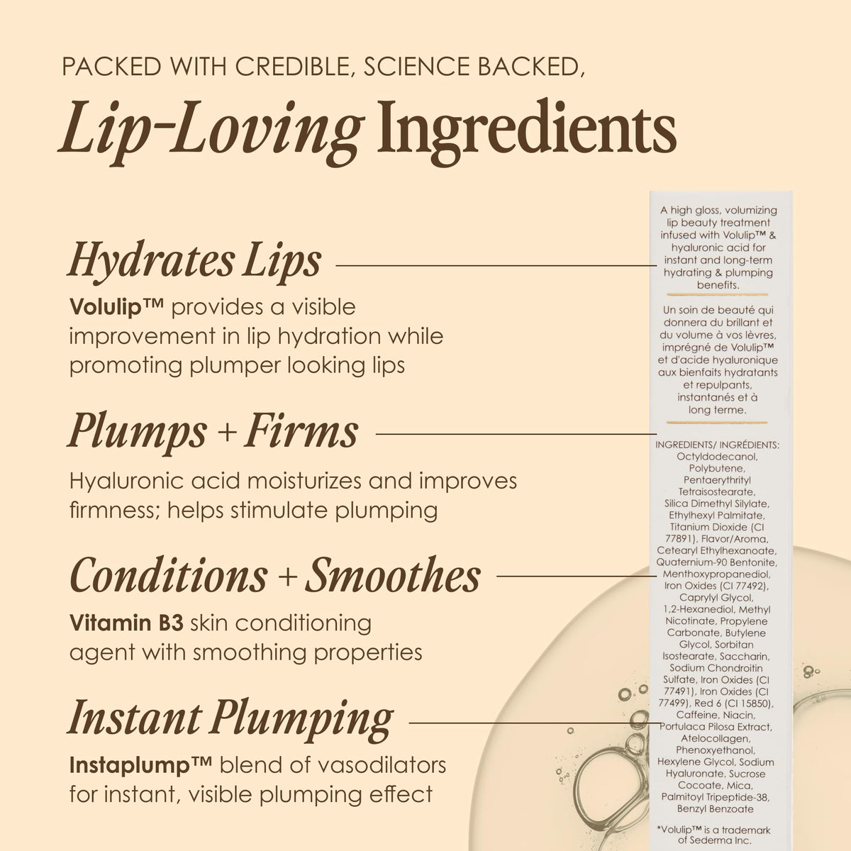 GrandeLIPS Hydrating Lip Plumper Gloss Sunbaked Sedona shade swatch