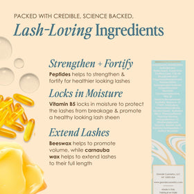 GrandeMASCARA Waterproof Peptide Mascara side view showing product details
