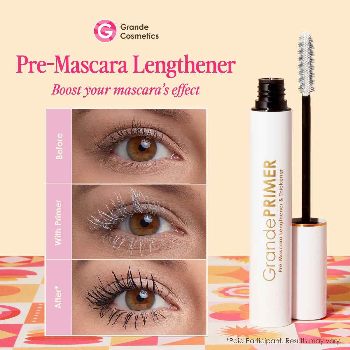 GrandePRIMER Pre-Mascara Lengthener & Thickener 0.32 oz back view