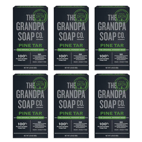 Grandpa's Pine Tar Bar Soap front view with packaging