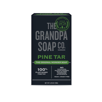 Grandpa's Pine Tar Soap 4.25 Ounce front view