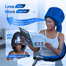 Granteva Hair Dryer Bonnet Attachment on a bathroom counter