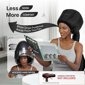 Granteva Hooded Hair Dryer Attachment showing satin diffuser cap