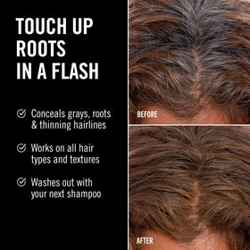 GRAY AWAY Instant Root Cover Up Spray Light Brown back view