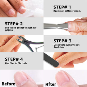 GREEN ESTETICA Cuticle Nipper and Pusher Set packaging