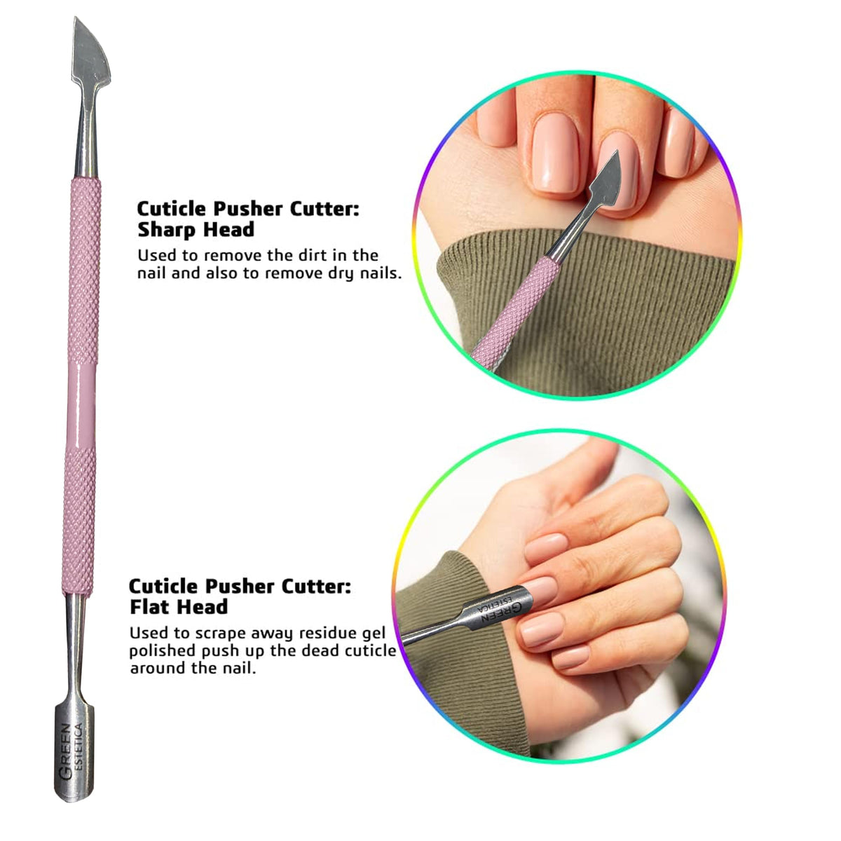 GREEN ESTETICA Cuticle Nipper sharp blade detail
