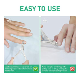 GREEN ESTETICA Cuticle Nipper with ergonomic handle