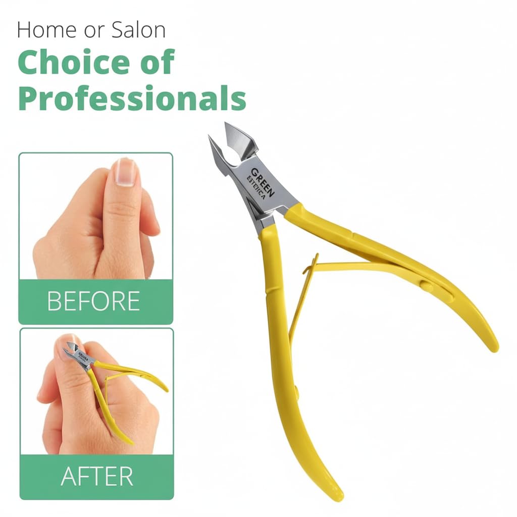 GREEN ESTETICA Cuticle Nipper with ergonomic handle design