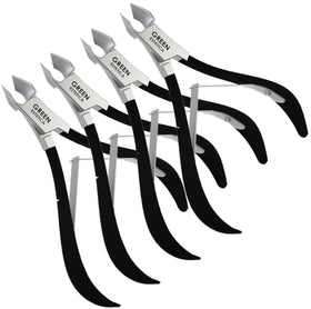 GREEN ESTETICA Cuticle Nippers front view with sharp blades