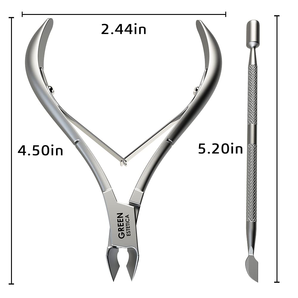 GREEN ESTETICA Cuticle Nippers with ergonomic handle design