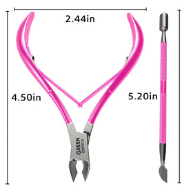 GREEN ESTETICA Cuticle Pusher with ergonomic handle