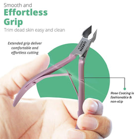 GREEN ESTETICA Cuticle Tools on a beauty table