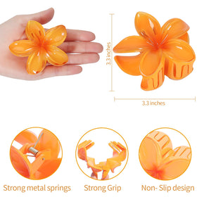 Green flower claw clip from Sisiaipu