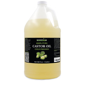 GreenIVe 100% Pure Castor Oil 4oz dropper bottle with applicator