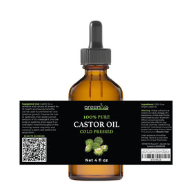 GreenIVe castor oil packaging with ingredients