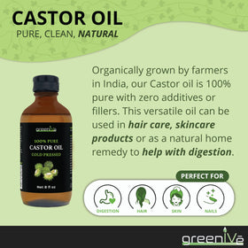 GreenIVe Castor Oil texture close-up on skin
