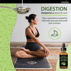 GreenIVe castor oil used for eyebrow and eyelash care