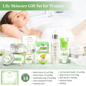 Greeting card included in LUCOTIYA Lily Self Care Gift Set