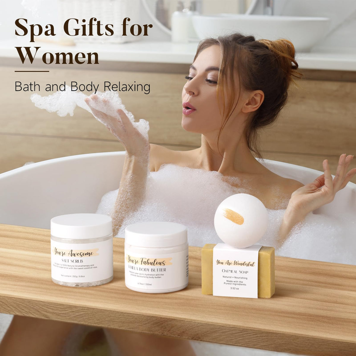 Greeting card included in Suhctuptx Spa Gift Set