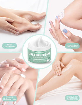 Grocerism foot cream before and after usage