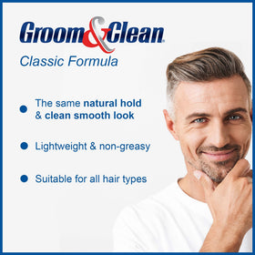 Groom & Clean Hair Styling Gel for Men 4.5 Oz back view