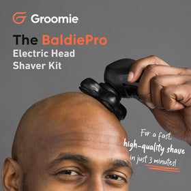 Groomie BaldiePro accessories including trimmer and guards