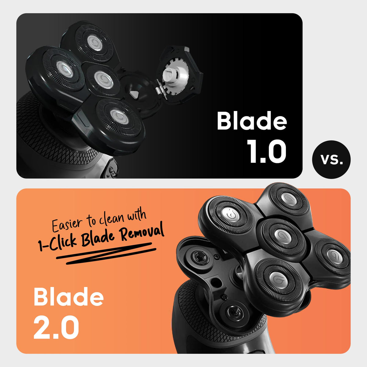 Groomie BaldiePro Blade 2.0 in use on head