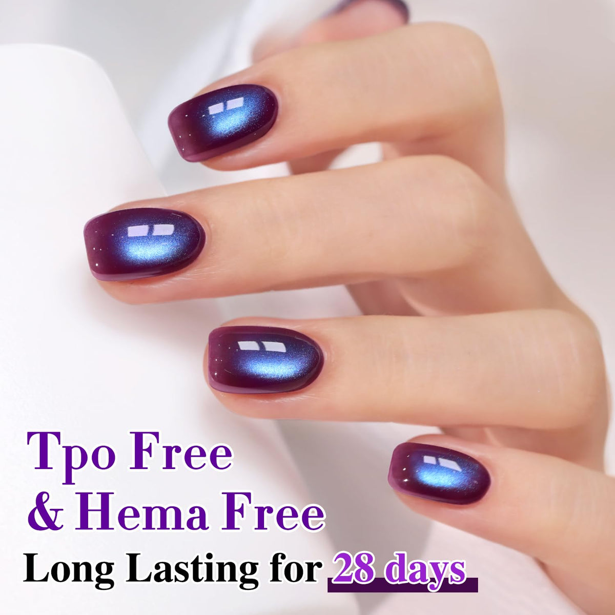 Group of friends enjoying nail art with Double Rhythm Cat Eye Gel Polish