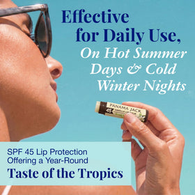 Group of Panama Jack Sunscreen Lip Balms in different flavours