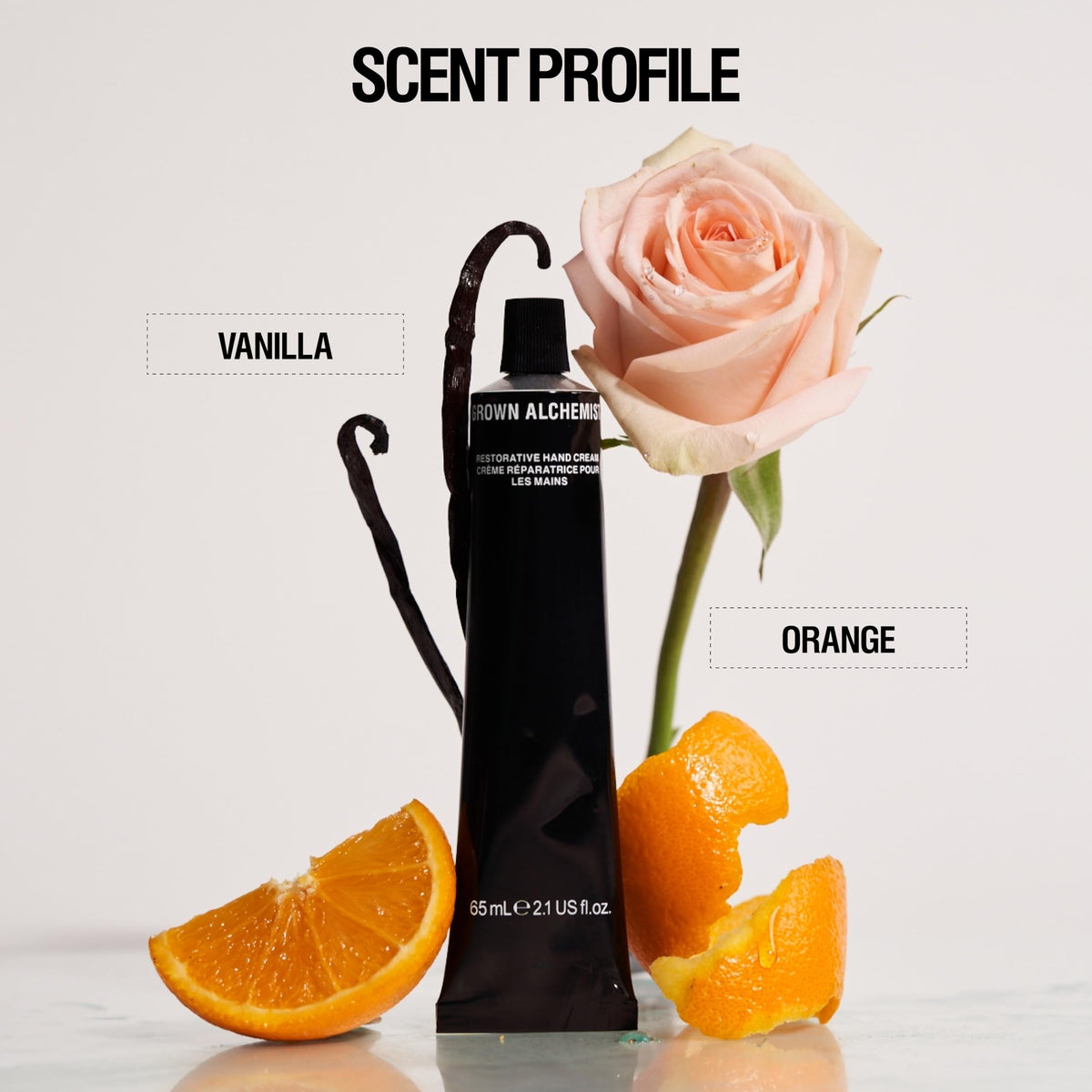 Grown Alchemist Restorative Hand Cream 300ml with ingredients
