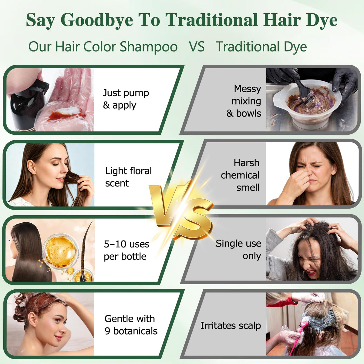GRYFOX Black Hair Dye Shampoo lifestyle scene