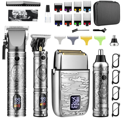 GSKY Professional Hair Clippers 4 in 1 Grooming Set front view