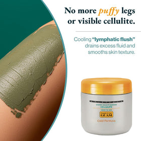 Guam Anti-Cellulite Mud Cold Formula application on skin