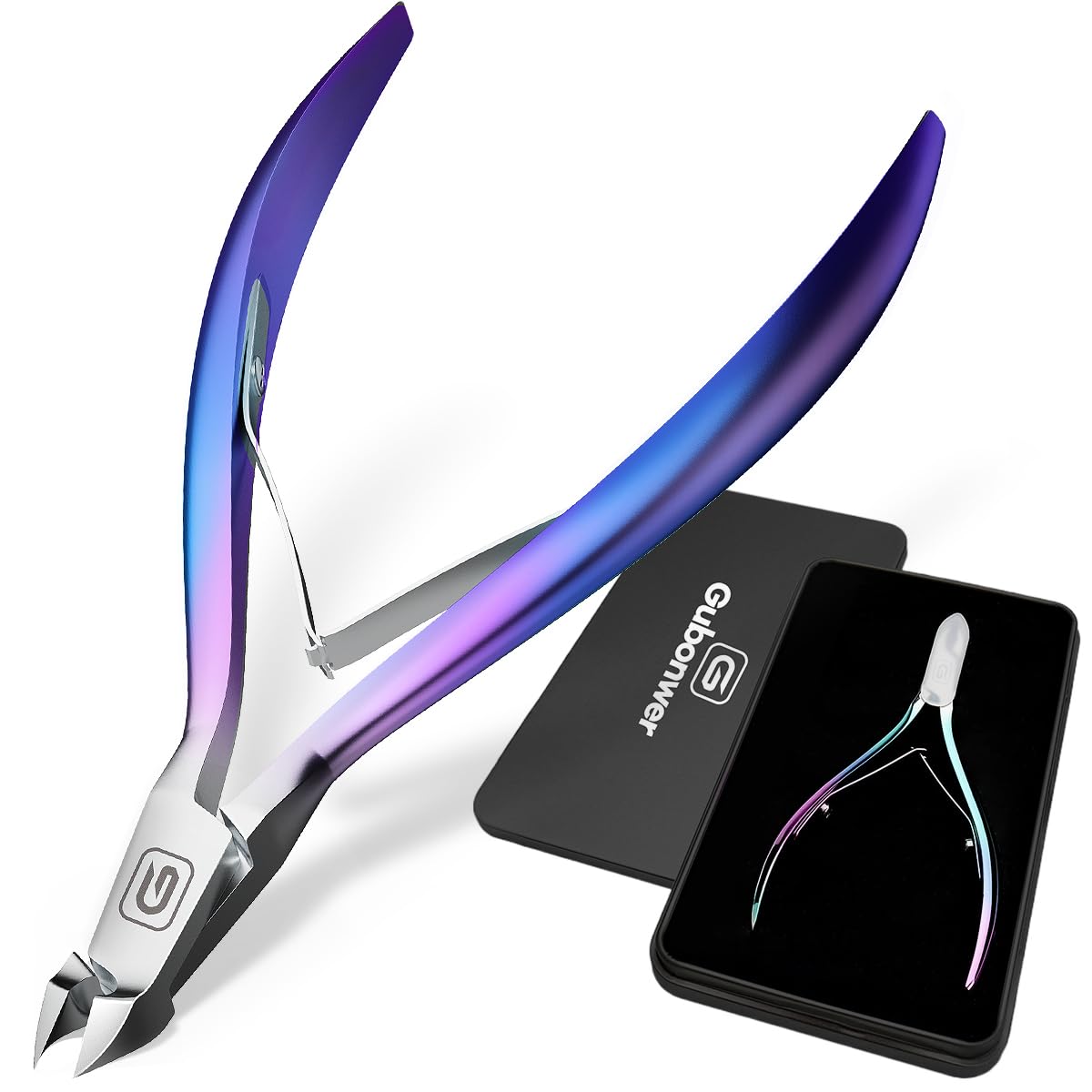 Gubonwer Cuticle Trimmer stainless steel clippers front view