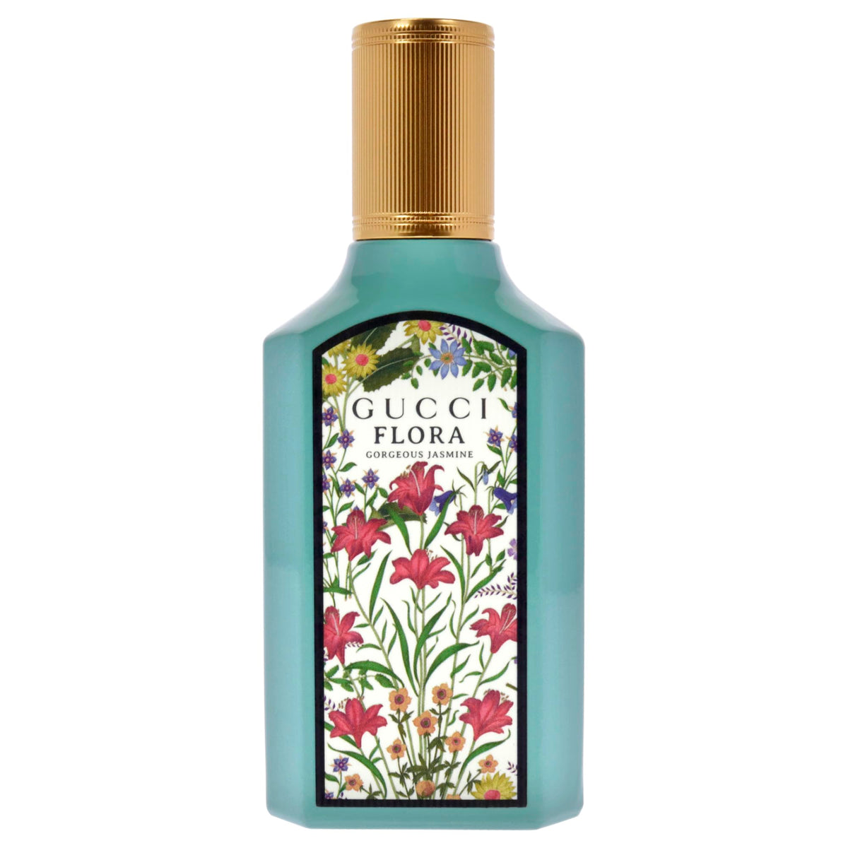 Gucci Flora Gorgeous Jasmine Eau de Parfum 1.6 oz bottle side view