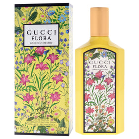 Gucci Flora Gorgeous Orchid EDP 3.3 oz bottle close-up of cap